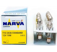 Лампа Narva Standart C10W 12v 36мм софитная 17316