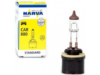 Галогенная лампа  Narva Standart H27/1 (880) 12v 27w прямой цоколь 48039