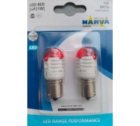 Светодиодная лампа Narva Range Performance LED P21W 12v красная 18093