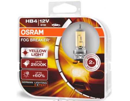 Галогенные лампы Osram Fog Breaker HB4 12v 51w 9006FBR-HCB