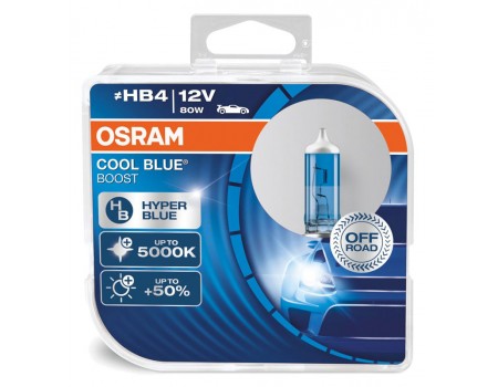 Галогенные лампы Osram Cool Blue Boost HB4 12v 80w 69006cbb-hcb