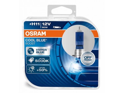 Галогенные лампы Osram Cool Blue Boost H11 12v 75w 62211cbb-hcb