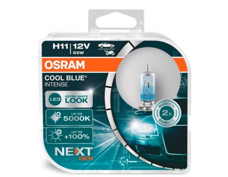 Галогенная лампа Osram Cool Blue Intense NEXT GEN +100% H11 12v 55w 64211cbnhcb
