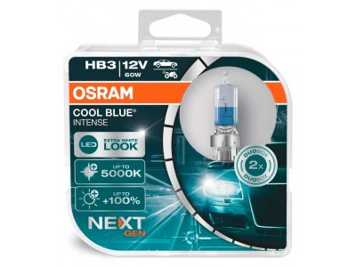Галогенная лампа Osram Cool Blue Intense NEXT GEN +100% HB3 12v 60w  9005cbnhcb