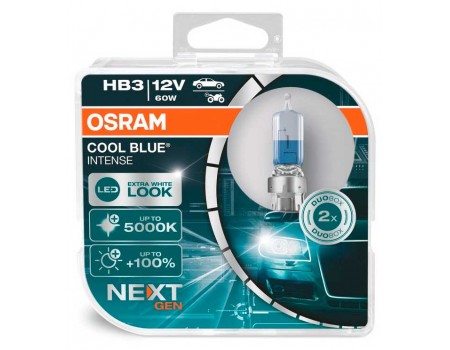 Галогенная лампа Osram Cool Blue Intense NEXT GEN +100% HB3 12v 60w  9005cbnhcb