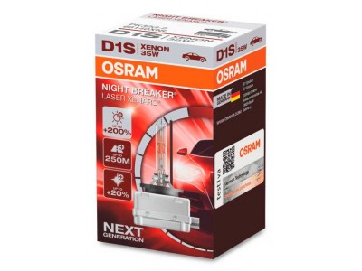 Ксеноновая лампа D1S Osram Night Breaker Laser Xenarc +200% 66140xnl