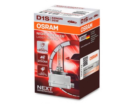 Ксеноновая лампа D1S Osram Night Breaker Laser Xenarc +200% 66140xnl