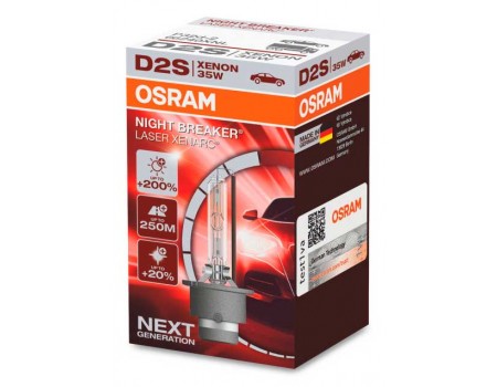 Ксеноновая лампа D2S Osram Night Breaker Laser Xenarc +200% 66240xnl