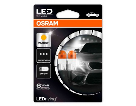 Светодиодная лампа OSRAM LEDriving - Premium W5W 12v желтая 2855YE-02B