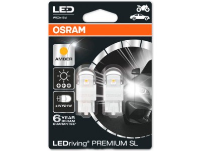 Светодиодная лампа OSRAM LEDriving - Premium SL WY21W 12v жёлтая 7904YE-02B