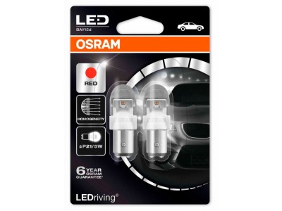 Светодиодная лампа OSRAM LEDriving - Premium P21/5W 12v красная 1557R-02B