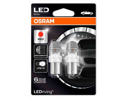 Светодиодная лампа OSRAM LEDriving - Premium P21W 12v красная 7556R-02B