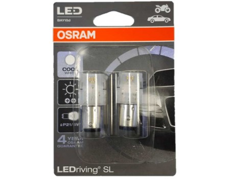 Светодиодная лампа OSRAM LEDriving SL - Standart P21/5W 12v белая 1458CW-02B