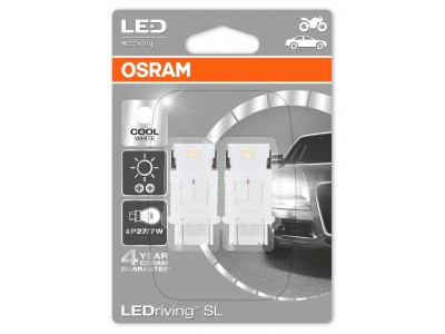 Светодиодная лампа OSRAM LEDriving SL - Standart P27/7W 12v белая 3548CW-02B
