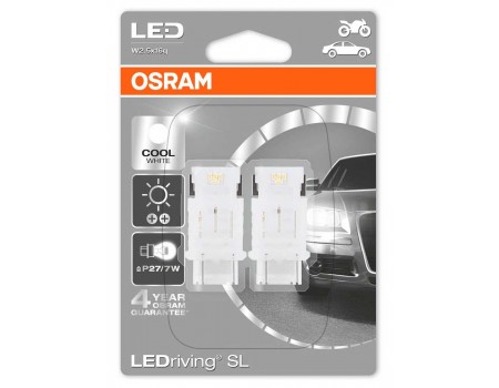 Светодиодная лампа OSRAM LEDriving SL - Standart P27/7W 12v белая 3548CW-02B