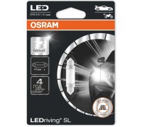 Светодиодная лампа Osram C5W софитная 41мм Standart LED  6000K 12v белая 6413dwp01b