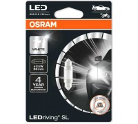 Светодиодная лампа Osram C5W софитная 36мм Standart LED  6000K 12v белая 6418dwp01b