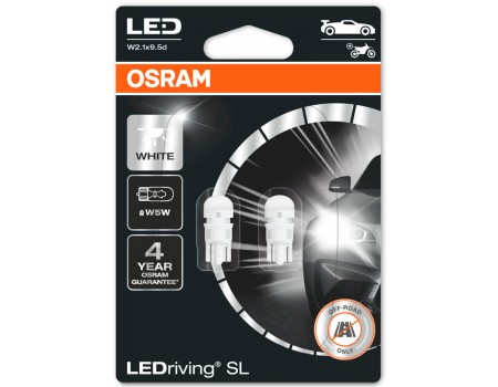 Светодиодная лампа OSRAM LEDriving - Standart SL W5W 12v белая 2825DWP-02B