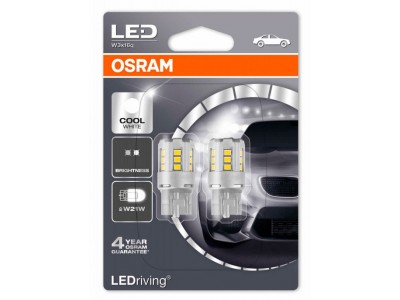 Светодиодная лампа OSRAM LEDriving - Standart W21W 12v белая 7705CW-02B