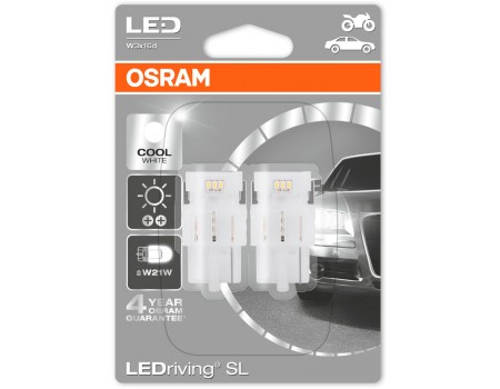 Светодиодная лампа OSRAM LEDriving - Standart SL W21W 12v белая 7706CW-02B