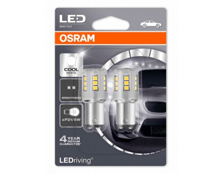 Светодиодная лампа OSRAM LEDriving - Standart P21/5W 12v белая 1457CW-02B