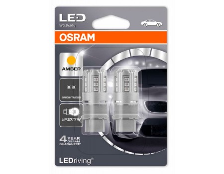 Светодиодная лампа OSRAM LEDriving - Standart P27/7W 3157 12v желтая 3547YE-02B