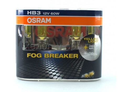 Галогенные лампы Osram Fog Breaker HB3 12v 60w 9005fbrduobox