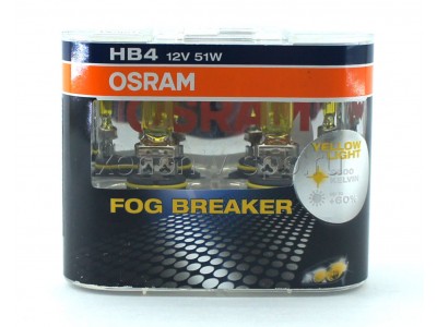 Галогенные лампы Osram Fog Breaker HB4 12v 51w 9006fbrduobox