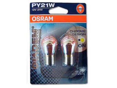 Лампа поворотника Osram PY21W 12v Diadem Chrome 7507dc02b