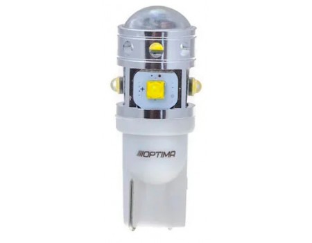 Светодиодная лампа Optima W5W MINI-CREE CAN 12-24V 5500К с обманкой