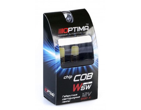 Светодиодная лампа Optima Premium W5W COB 12V 5100К