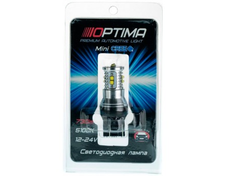 Светодиодная лампа Optima W21/5W MINI-CREE CAN 12-24V 5500К с обманкой