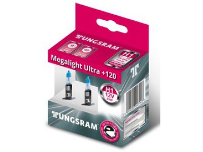 Галогенные лампы Tungsram (GE) Megalight Ultra +120% H1 12v 55w 50310nu