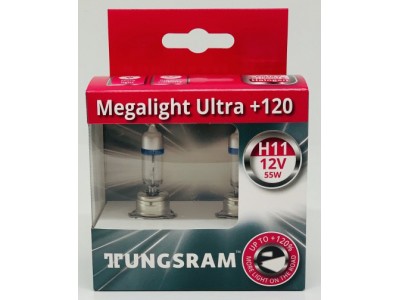 Галогенные лампы Tungsram (GE) Megalight Ultra +120% H11 12v 55w 53110snu