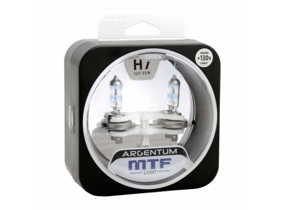 Галогенные лампы MTF light Argentum +130% H7 55W (комплект)