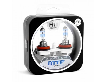 Галогенные лампы MTF light Argentum +130% H11 55W (комплект)