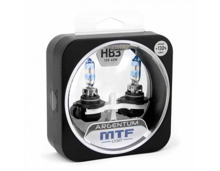 Галогенные лампы MTF light Argentum +130% HB3 65W (комплект)