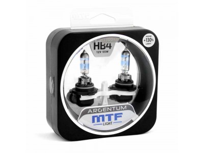 Галогенные лампы MTF light Argentum +130% HB4 55W (комплект)
