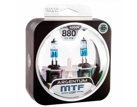 Галогенные лампы MTF light Argentum +80% H27/880 27W (комплект)