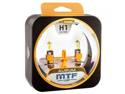 Галогенные лампы MTF light Aurum H1 (комплект)