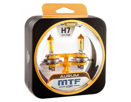 Галогенные лампы MTF light Aurum H7 (комплект)