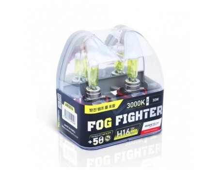 Галогенные лампы Avantech Fog Fighter +50% H16 12v 19w 3000k ab3016