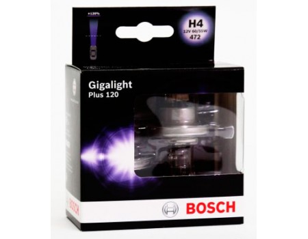 Галогенные лампы Bosch H4 Gigalight Plus 120% 12v 60/55w 1987301106