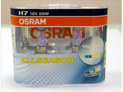 Галогенные лампы Osram Allseason H7 12v 55w 64210alsduobox