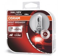 Галогенные лампы Osram Night Breaker Silver +100% H4 12v 60/55w 64193nbshcb
