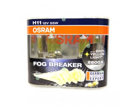Галогенные лампы Osram Fog Breaker H11 12v 55w 64211fbrduobox