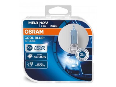 Галогенные лампы Osram Cool Blue Intense HB3 12v 60w 9005cbiduobox