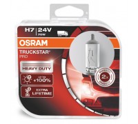Галогенные лампы Osram Truckstar Pro +100% H7 24v 70w 64215tspduobox