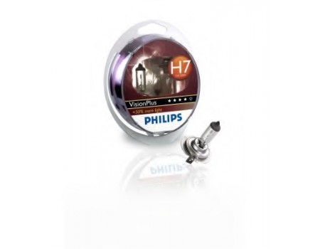 Галогенные лампы Philips Vision Plus +60% H7 12v 55w 12972vps2