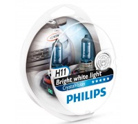 Галогенные лампы Philips Crystal Vision H11 12v 55w 12362cvsm